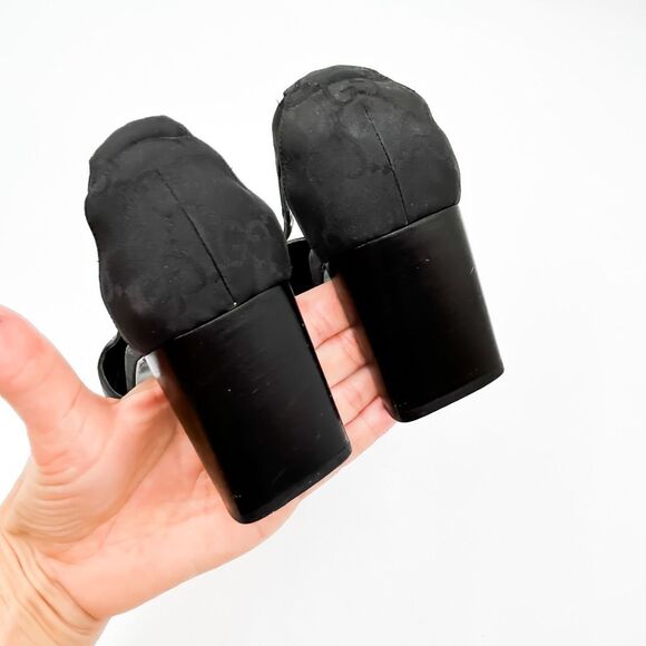 Gucci GG Supreme Square Toe Pumps Heels EU 38.5 US 8.5 - Picture 9 of 12